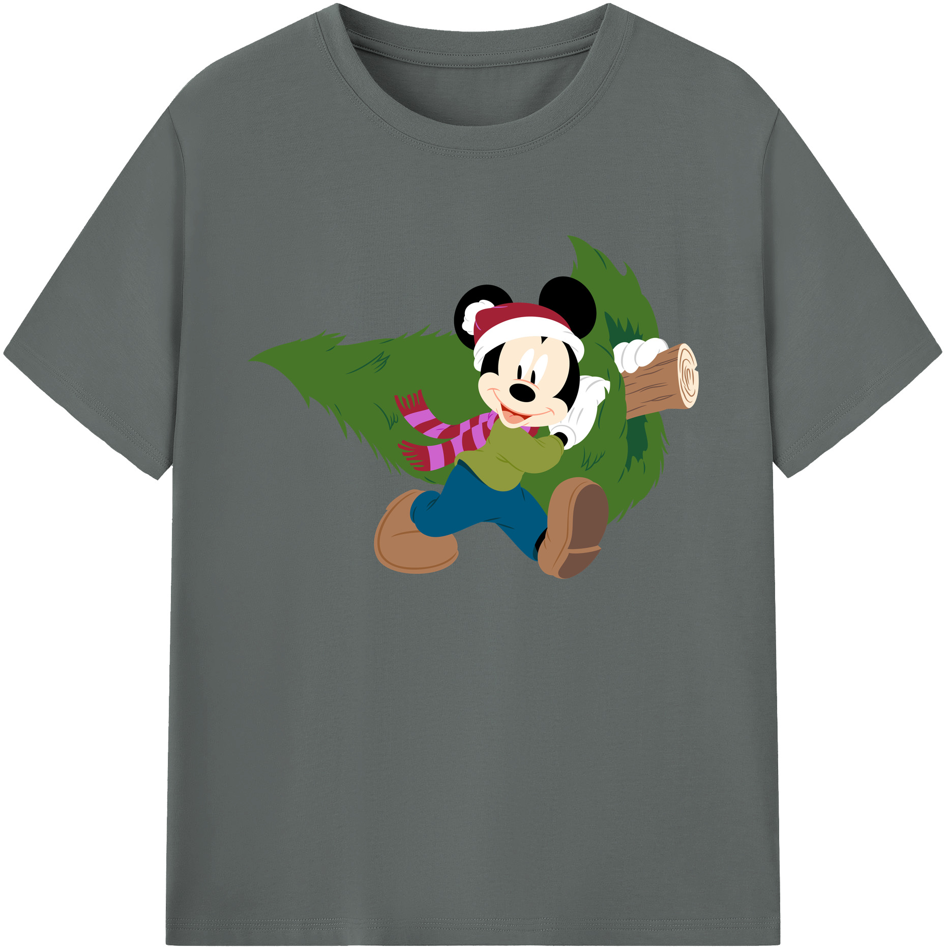 ミッキーマウス Mickey Mouse 綿100％ メンズ半袖Tシャツ｜肌触りやわらか＆通気性